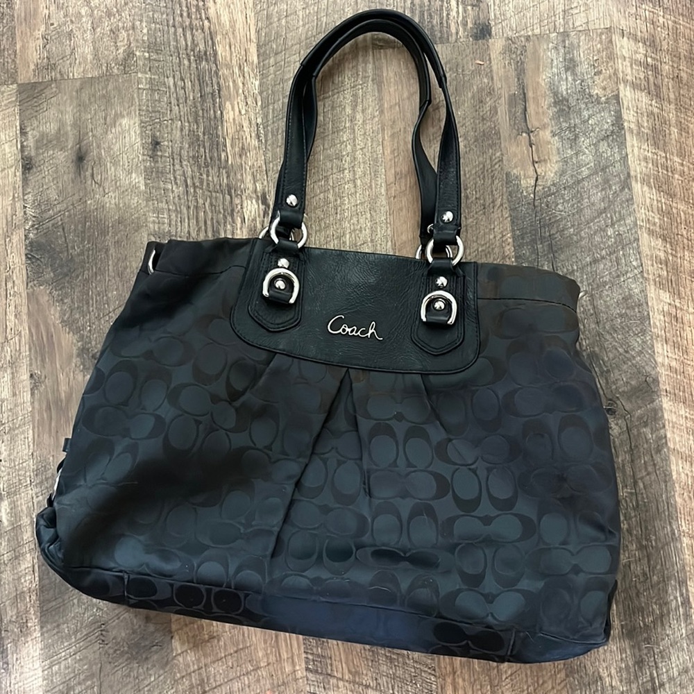 Authentic Coach Ashley Signature Sateen Bag